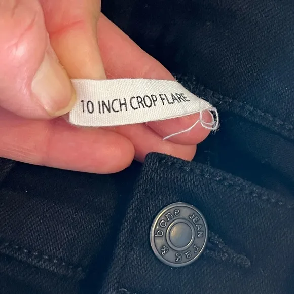 Rag &amp; Bone 10 inch crop flare Black Women’s Size 28
