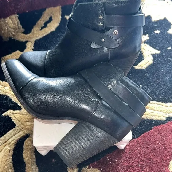 Rag &amp; Bone Women’s Black Leather Ankle Booties, Boots Shoes Size 7