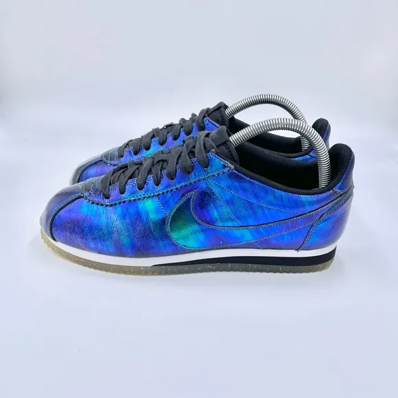 Rare Nike Cortez Iridescent Soar 902854-400 XLV Women’s Sz 9 Metallic Shoe