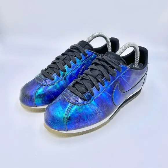 Rare Nike Cortez Iridescent Soar 902854-400 XLV Women’s Sz 9 Metallic Shoe