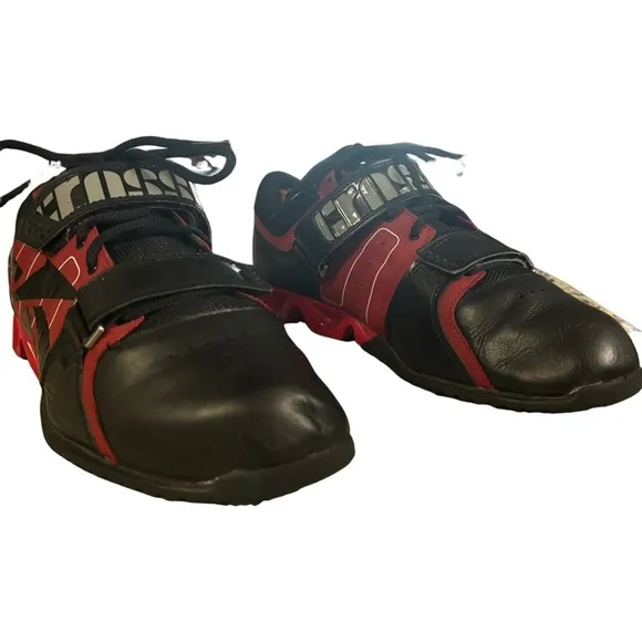 Reebok Crossfit Lifter Plus 2.0 UForm Lifting Shoes V47270 Black Red Mens 9.5