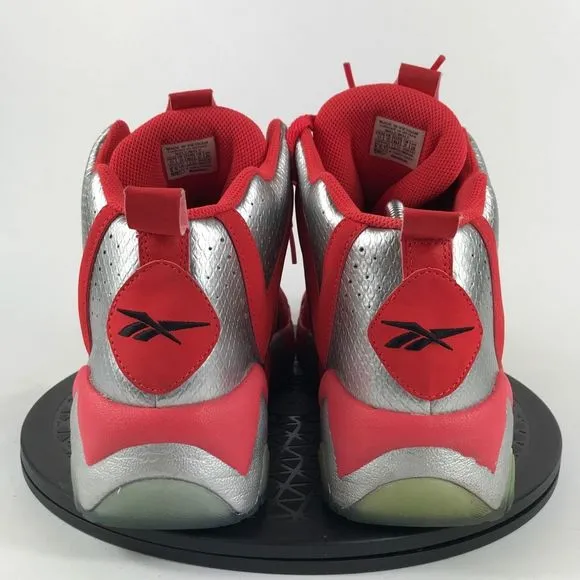 Reebok Kamikaze II 2 Mid Red/Silver Basketball Shoes V48540 Men’s Size 11