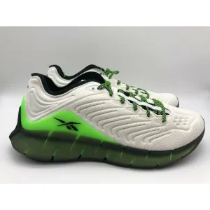 Reebok Men’s Zig Kinetica Running Shoes White/Solar Green FZ3101 Size 10.5