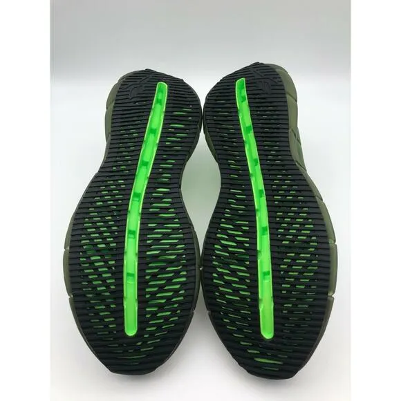 Reebok Men’s Zig Kinetica Running Shoes White/Solar Green FZ3101 Size 10.5