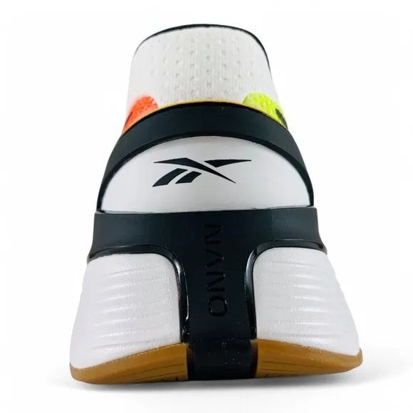Reebok Nano X3 Mismatched White Orange Flare Yellow Men's Training Shoes HP6073