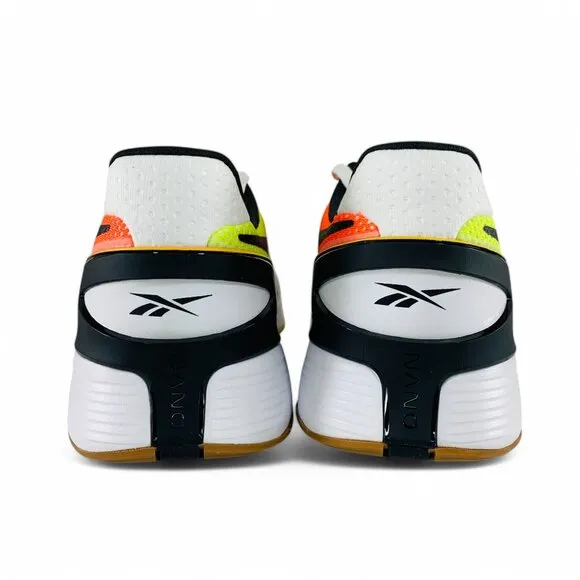 Reebok Nano X3 Mismatched White Orange Flare Yellow Men's Training Shoes HP6073