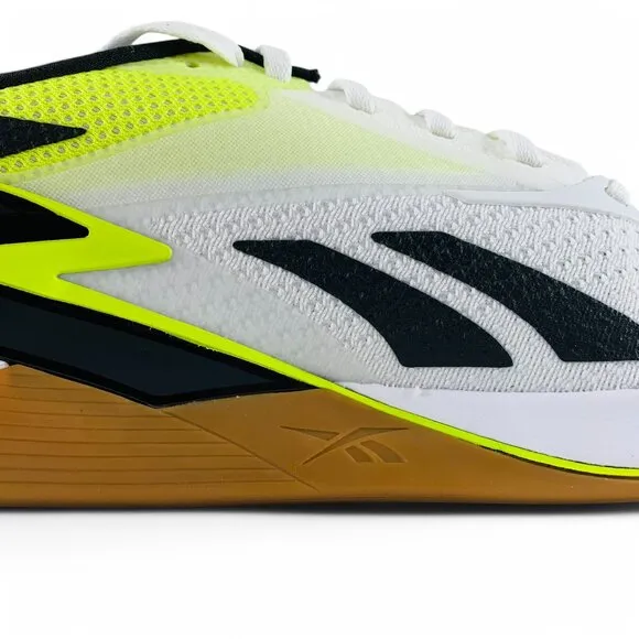 Reebok Nano X3 Mismatched White Orange Flare Yellow Men's Training Shoes HP6073