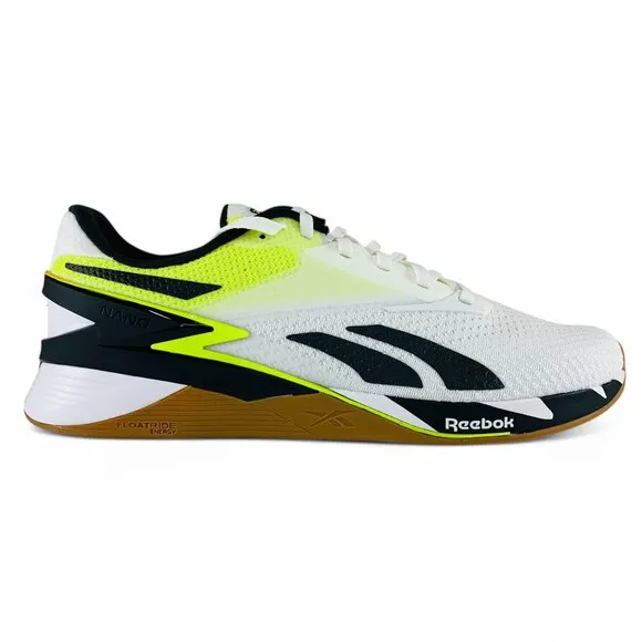 Reebok Nano X3 Mismatched White Orange Flare Yellow Men's Training Shoes HP6073