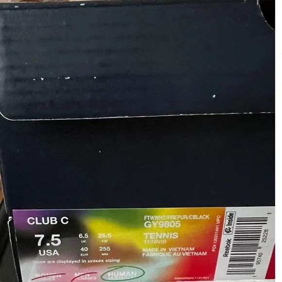 REEBOK Nao Serati Club C Unisex Shoes w/ Box, M7.5/W9