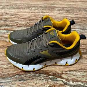 Reebok Sneakers Zig Dynamica 4 Men’s Size 7 Green Gold Running Shoes