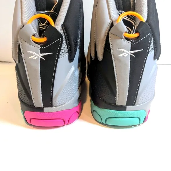 Reebok The Blast Men’s 10.5 The Alamo Basketball Shoes Black/Pink/Mint 100033877