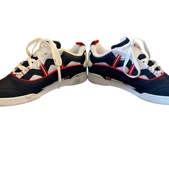 Reebok Workout Plus Rc 1.0 FW2557 Blue Leather Sneakers Shoes Men’s 8.5