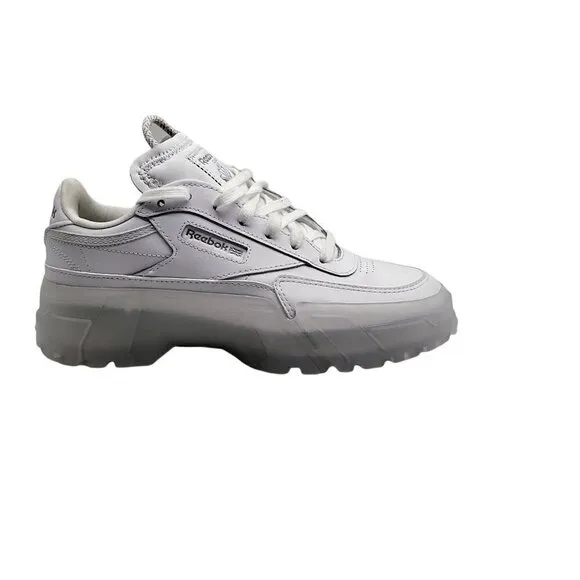 Reebok Youth Cardi B Club C Triple White Shoes Size 5