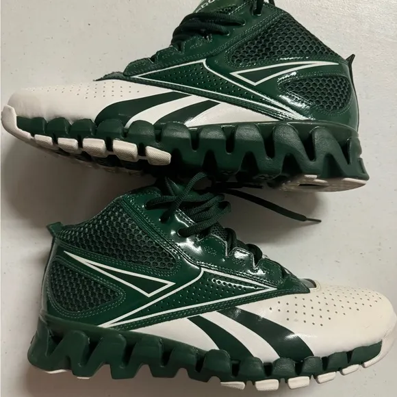 Reebok Zig Pro Future Men’s Basketball Shoes White Green Sz 10