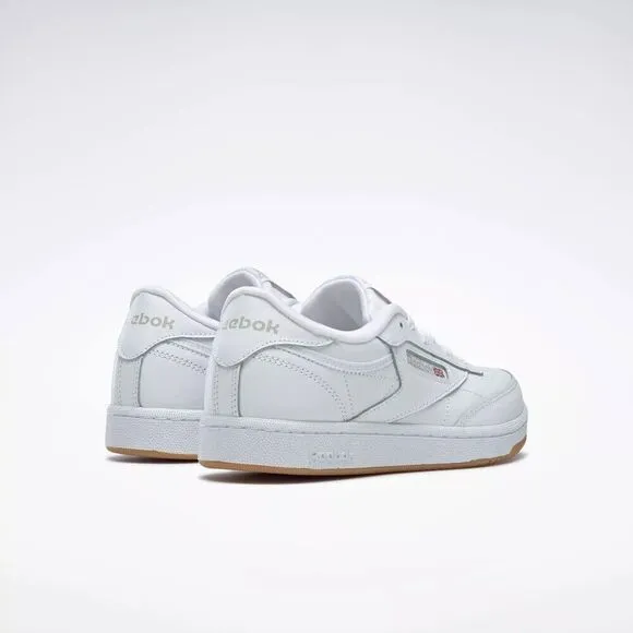 Reebok Club C 100000213 Sneaker Unisex Kids White Grade School Shoes MER196