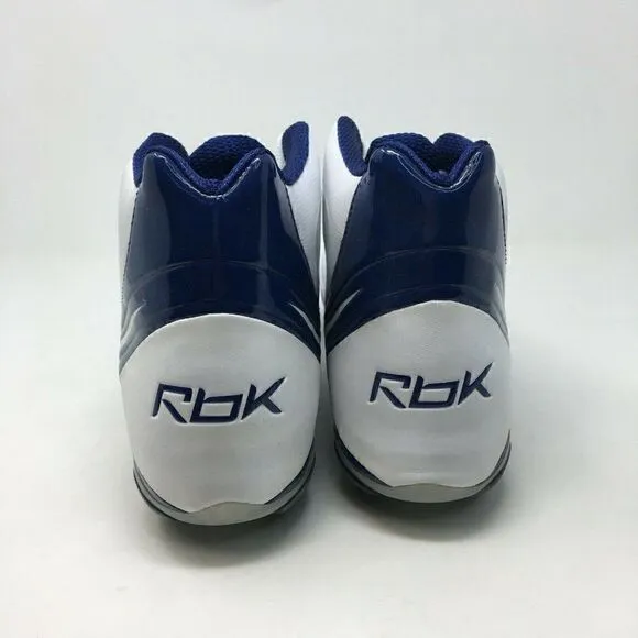 Reebok Men's Cleats Blue White Size 13.5 Pro Burner Speed Mid SD3 Football Shoes