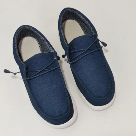 REEF Cushion Coast Textile Shoes Nave Blue Men's Size 14 (READ)