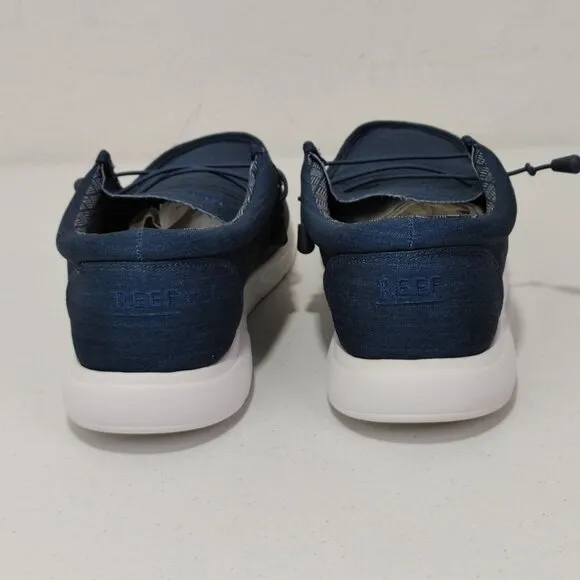 REEF Cushion Coast Textile Shoes Nave Blue Men's Size 14 (READ)