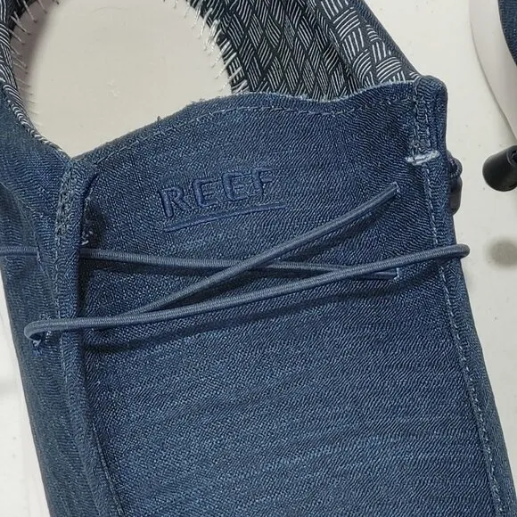 REEF Cushion Coast Textile Shoes Nave Blue Men's Size 14 (READ)
