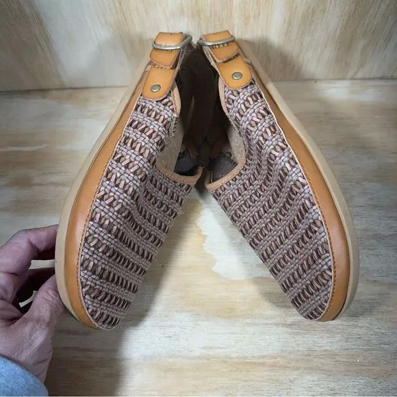Reef Cushion Brown Woven Slingback Shoes Women’s Size 6