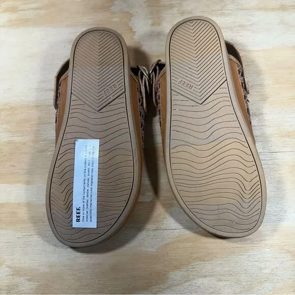 Reef Cushion Brown Woven Slingback Shoes Women’s Size 6