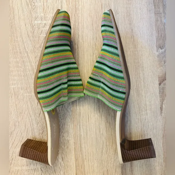 Rieker Striped Mules Shoes Size 10