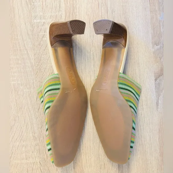 Rieker Striped Mules Shoes Size 10