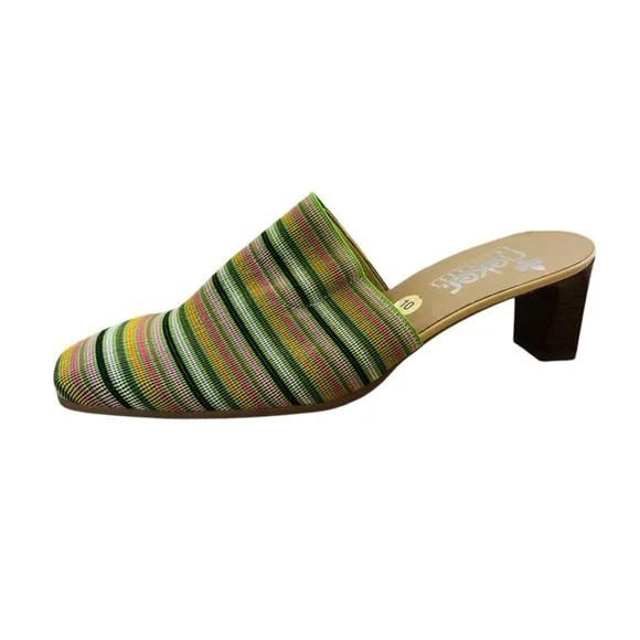 Rieker Striped Mules Shoes Size 10