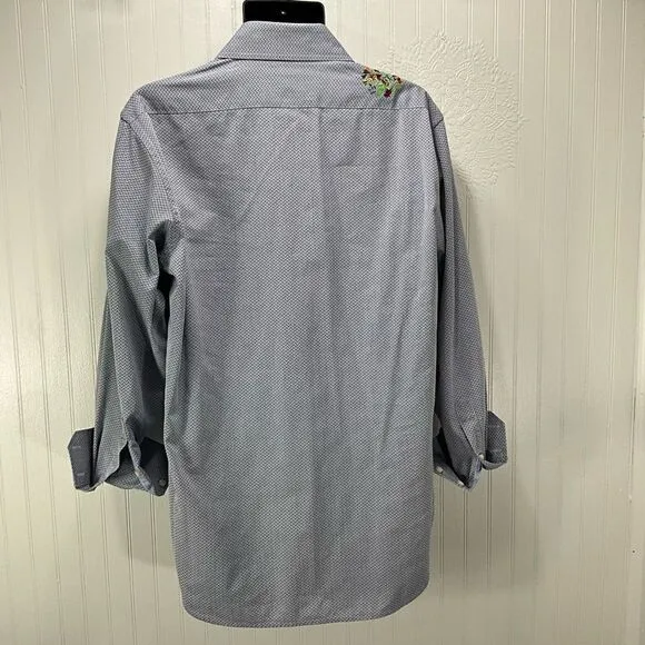 ROBERT GRAHAM Long Sleeve Embroidered Dress Shirt