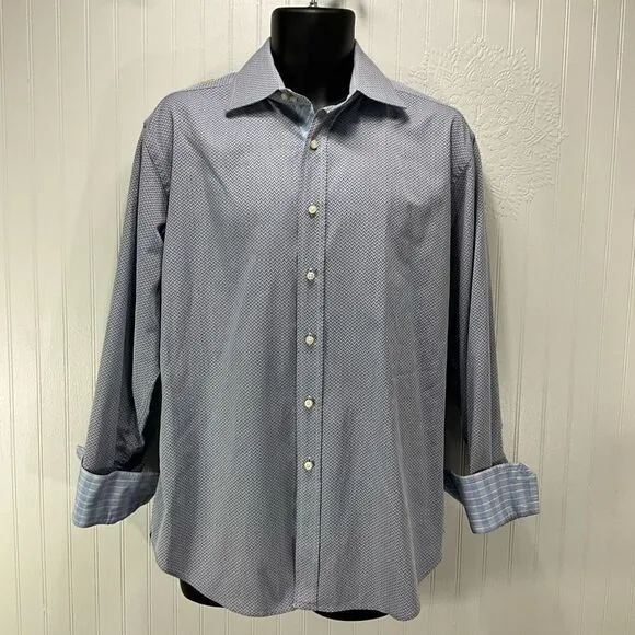 ROBERT GRAHAM Long Sleeve Embroidered Dress Shirt