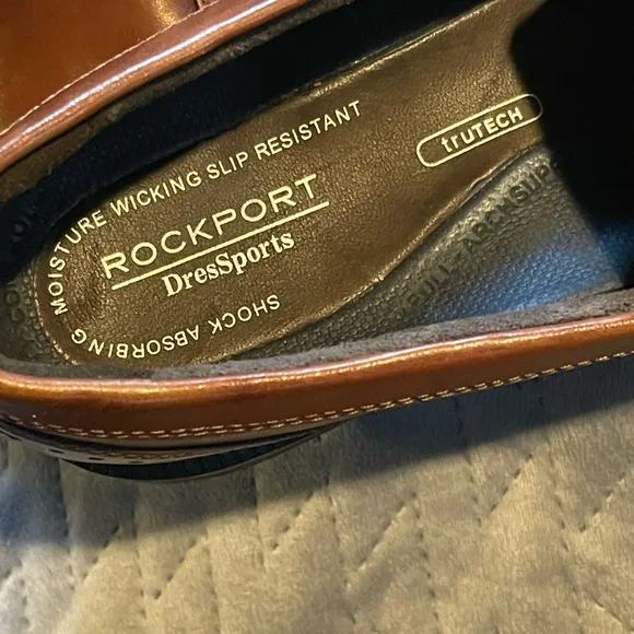 Rockport‎ shoes men’s size 9 brown pre-owned condition