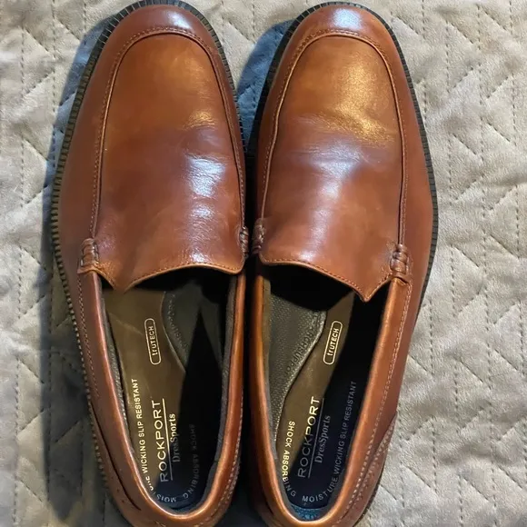 Rockport‎ shoes men’s size 9 brown pre-owned condition