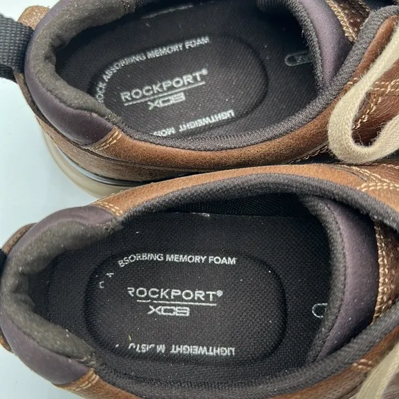 Rockport XCS men’s brown lace-up shoes, size 9.5