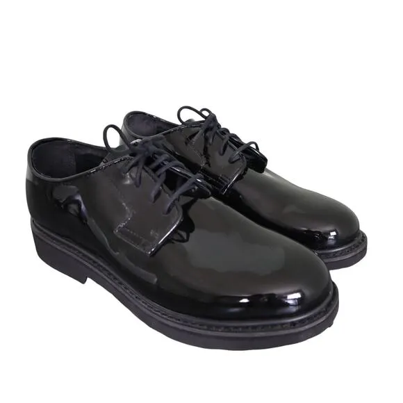 Rocky Pro Cell Duty Hi Gloss Oxford Shoes Men Size 11.5 Wide Black Oil Resistant