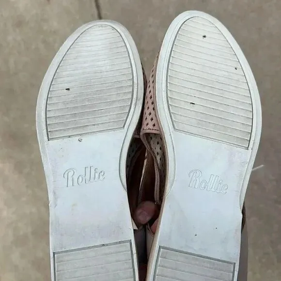Rollie Australia Leather Slingback Punch Shoes Women’s Sz 45