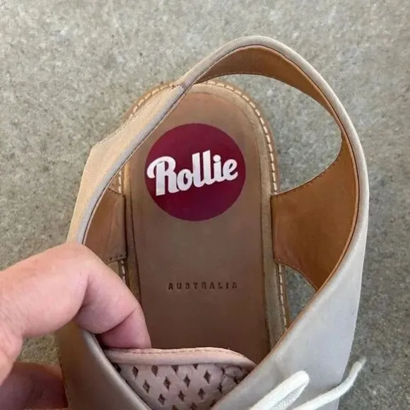 Rollie Australia Leather Slingback Punch Shoes Women’s Sz 45