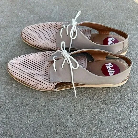 Rollie Australia Leather Slingback Punch Shoes Women’s Sz 45