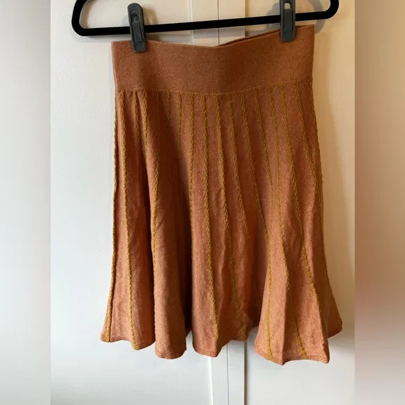 Roolee Women’s Wool Blend Orange‎ Skirt Size Small