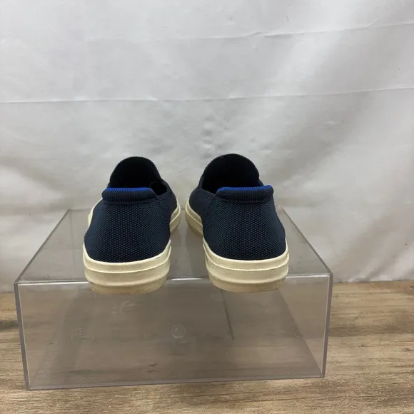 Rothy's Navy Blue City Slip On Sneakers Shoes  Washable Unisex W 8.5 / M 7
