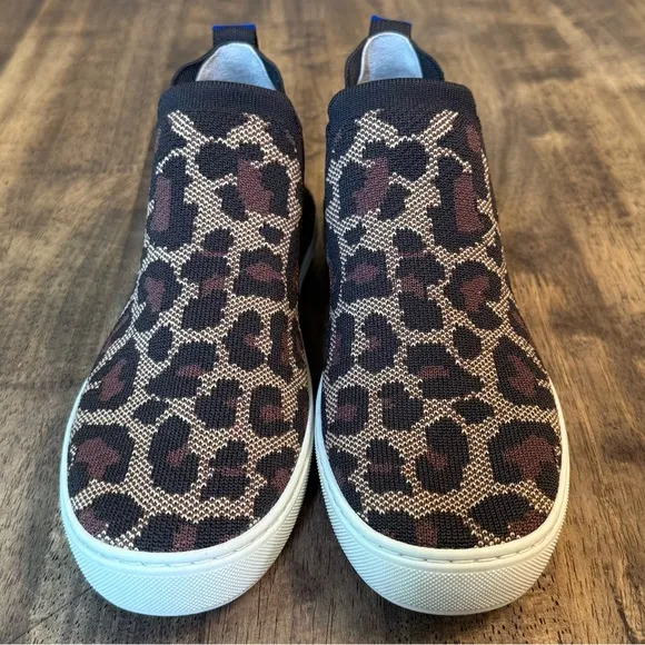 Rothy’s Women’s The Chelsea Pull On Ankle Bootie Shoe Wildcat Leopard Size 8