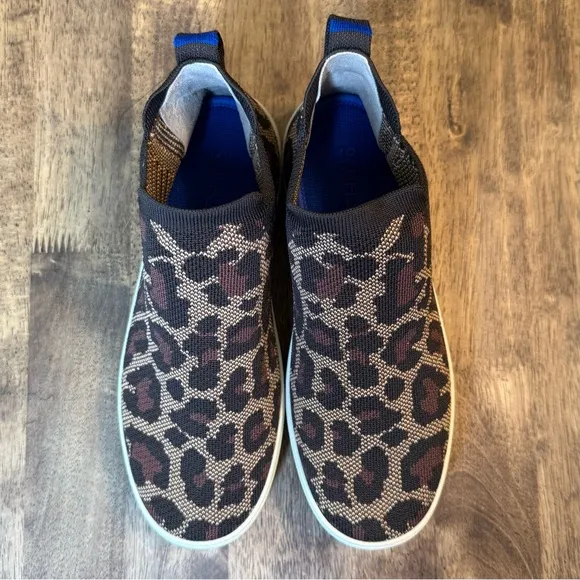 Rothy’s Women’s The Chelsea Pull On Ankle Bootie Shoe Wildcat Leopard Size 8