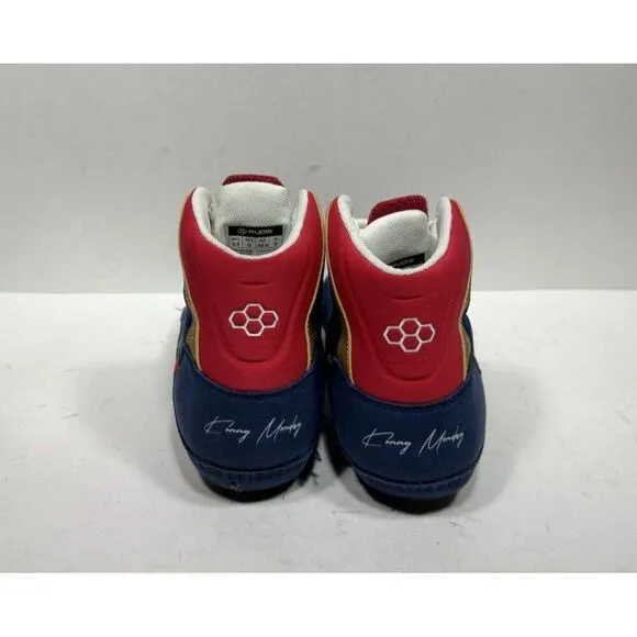 Rudis Kenny Monday Wrestling Shoes Men’s Size 9.5 Blue Red Gold