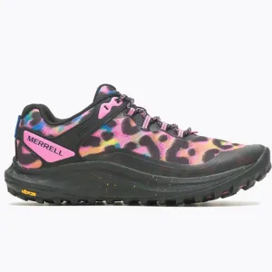 SALE new Merrell Womens  Antora 3 Sepia Leopard Trail Running Shoes Sneakers 5S3