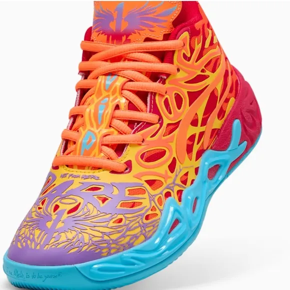 Sale! Puma x Lamelo ball Phoenix Orange and Purple youth/womens new