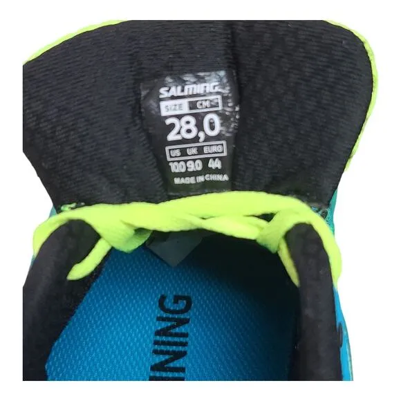 Salming Blue Green Yellow Speed S1 Running Shoes Sneakers Men's 10