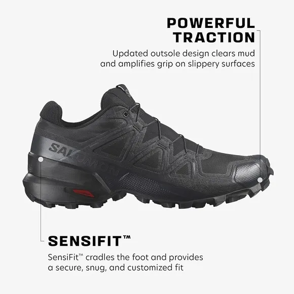 Salomon Black Trail Running Shoes
