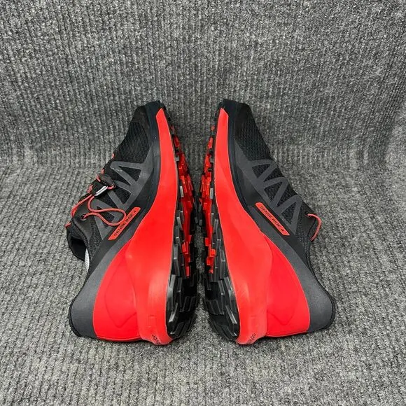Salomon Sense Ride 4 Trail Athletic Shoes Ortholite Black Red Mens Size 12.5