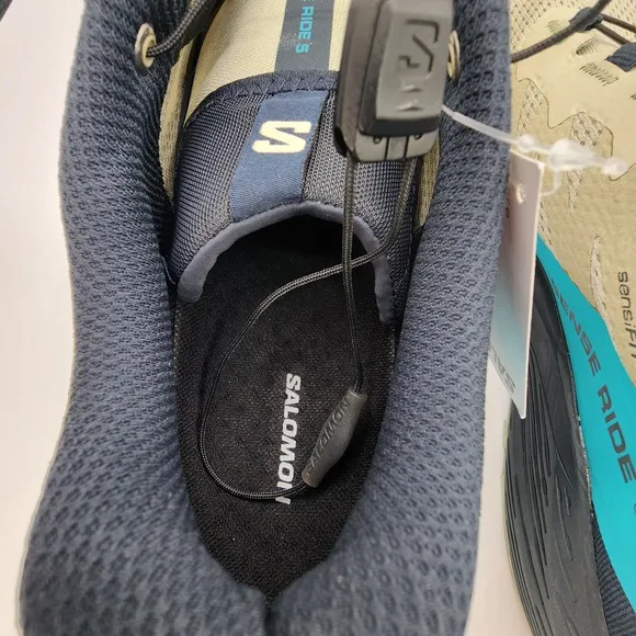 Salomon Sense Ride 5 Trail Running Shoes Mens 12.5 Peacock Blue Sneakers NEW
