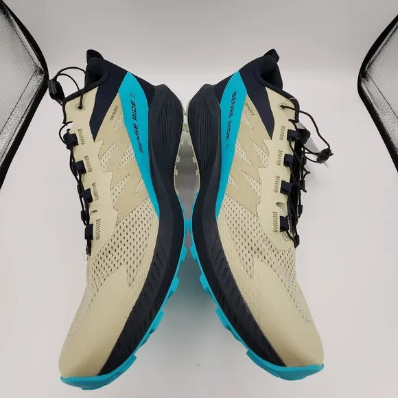 Salomon Sense Ride 5 Trail Running Shoes Mens 12.5 Peacock Blue Sneakers NEW