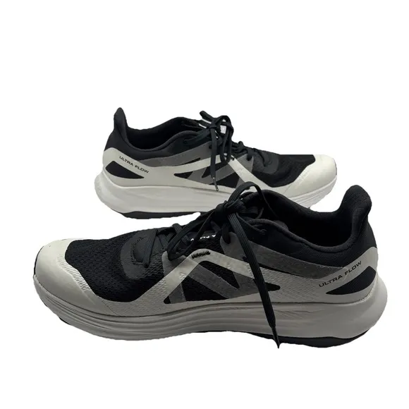 Salomon Ultra Flow Trail Running Shoes Black White 475253 Men's 11.5